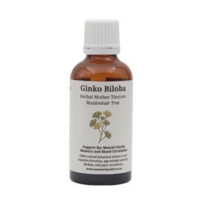 Ginkgo Biloba tincture 50ml Choose Natural Health brain and circulation support herbal extract